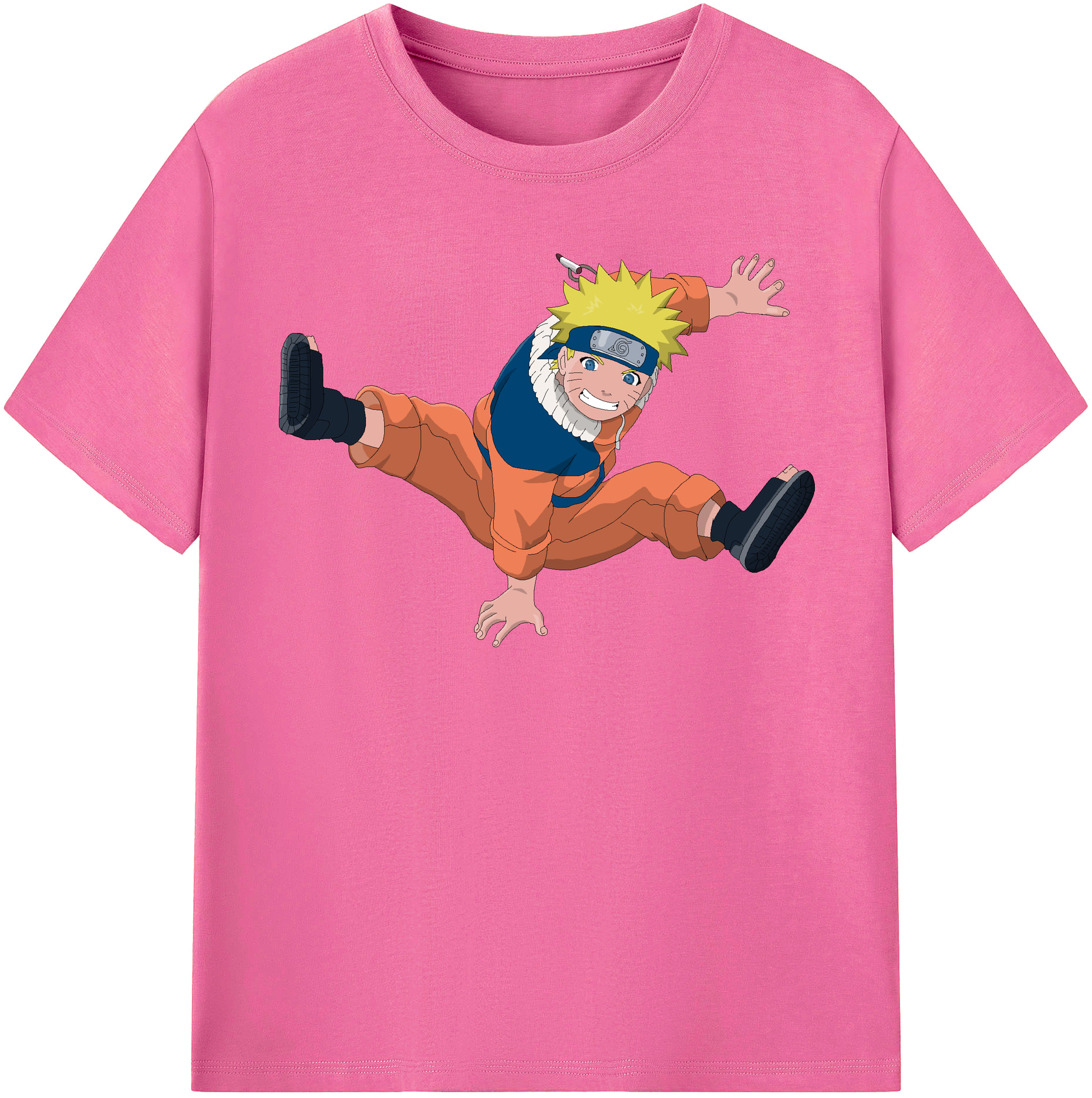 （画像用） NARUTO -ナルト- うずまき ナルト Uzumaki Naruto レディースカジュアルプリントTシャツ（綿100％）